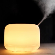 비 인쇄 초음파 가습기 500Ml 에센셜 오일 아로마 테라피 가정용 빵 다채로운 아로마 테라피 가습기 제조 업체, 따뜻한 빛_매일 규정 [적용 일본]