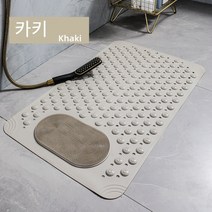 욕실 미끄럼 방지 매트 낙상 방지 표면 미끄럼 방지 범프 미끄럼 방지 가정용, 카키, 36x69cm
