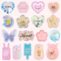 오로라데코덴 레진아트 쉐이커 몰드 모음 DIY, A2. 더블하트+달 쉐이커몰드 RM203