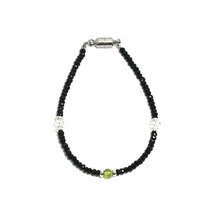 블랙 스피넬 천연보석 행운석 탄생석 팔찌 HSBR-5041 C