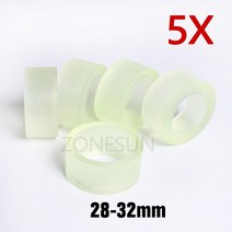 ZONESUN 캡핑 기계 척 캡 캡퍼 28-32mm 38mm 10- 50mm 원형 플라스틱 병 보안 링 실리콘 캡핑 포함, Set 6
