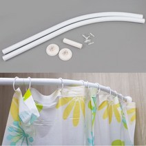 샤워실 피팅룸 관리실 곡선 커브형 160cm 커튼봉 hakl2990500EA, 본상품선택