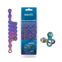 MTB 로드 자전거 체인 8단 9단 10단 11단 12단 13단, 11단칠색, 1개