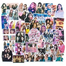 40/50PCS Kpop 블랙 핑크 두 번 방탄 소그룹 스티커 노트북 기타 수하물 스케이트 보드 방수, 06 BP-B 50pcs