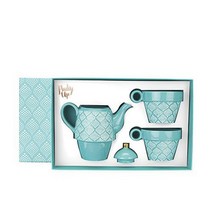 핑키업 테일러 세라믹 티 포 투 2종 세트, 1개, Bali Turquoise
