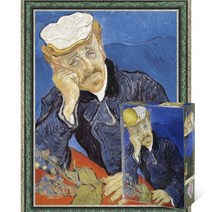 퍼즐피플 가세박사 초상화 500피스 명화 직소퍼즐, 액자포함(엔틱그린), 500p