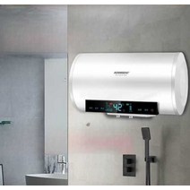 전기온수기 60L 80L 대용량 보일러 카페 난방 가족 목욕 욕실, 100L 플랫 버킷 (디지털 디스플레이) 배수 및 정전