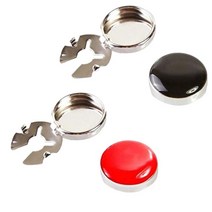 남성용 커프스 단추 4개 일반 셔츠 장식 버튼 커버