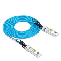 미국발송 10Gtek [블루] 컬러 10G SFP+ DAC 케이블 - 시스코 SFP-H10GB-CU3M 디링크 슈퍼마이크로 넷기어 미크로틱 ZTE 장치 포티넷용 트위낵스, 1, 5m