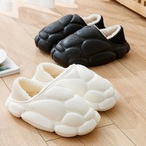남자 여자 패딩 슬립온 신발 방한화 발목 플랫폼 부츠 커플 플러시 슬리퍼 가정 밑창 미끄럼 방지 스노우 남녀 공 겨울
