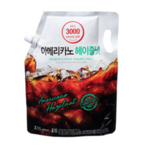 온리프라이스 아메리카노 헤이즐넛액상커피2.1리터 X 3개 온리프라이스 헤즐넛, 헤이즐넛