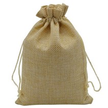 삼 베 포장 파우치 Drawstring 가방 종이 가격 태그 및 대마 코드 꼬기 문자열 쥬얼리 디스플레이 만들기, 베이지 색 화이트