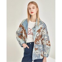 닥스 여성 [21SS 닥스 여성]블루 플라워 긴팔캐주얼점퍼_DLJU1BH34B5