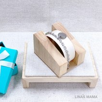 리나스마마 빈티지 원형 팔찌 써지컬스틸 미아방지