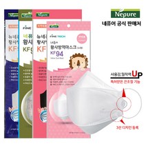 네퓨어 KF94 끈조절 마스크 대형/소형, 네퓨어 KF94 대형 6팩(30매)