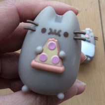 오리지널 트렌드 Pusheens Cos 공룡 유니콘 인어 뚱뚱한 고양이 피규어 희귀 컬렉션 모델 입상 어린이 장난감 선물, 파란