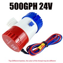 보트 워터펌프 요트 수리 모터 호환용 350-1100gph 빌지 전기 1224v 잠수정 해양 액세서리 저소음 호환, 500gph 24v