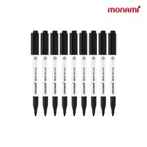 모나미 패브릭마카 470 블랙, 9개, 검정