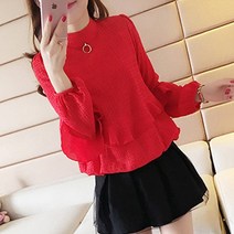 여성 봄가을 세련된 플리츠 블라우스 LS2517-236