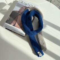 에이치스 두가지컬러믹스 배색 앙증 쁘띠 포인트 울 미니머플러