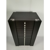 케이스 16단 수납함 안경 디스플레이 대용량 안경점 13단, 블랙 16단(광학밴드 잠금장치) 288부