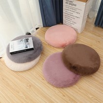 두꺼운 원형 뽀송 퍼 둥근 극세사 방석