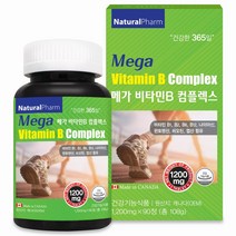 Mega 메가 비타민B 컴플렉스 1 200mgx90정 비오틴 엽산