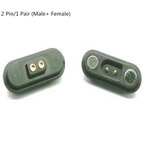 전장부품 1쌍 2/3/4/5P 12V 1A 자기 포고 핀 커넥터 Pogopin 남성 여성 2.5 MM 스프링로드 DC 전원 소켓 60, 01 2Pin