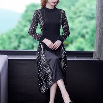 체형별웨딩드레스 혼주드레스 부드러운 바람 달콤한 꽃 무늬 드레스 봄 2022 새로운 나비 넥타이 트럼펫 소매 쉬폰 주름 우아한 패션