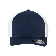 Flexfit 남성용 바이저 네이비/화이트. Large-X-Large, Navy/ White