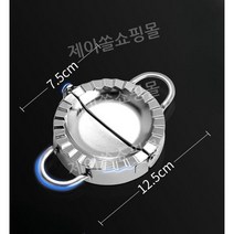 1+1 스테인리스 만두빚는 만두 만드는 기계 송편 틀 성형기 메이커, 7.5CM 만두 메이커