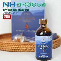 한국양봉농협 프로폴리스 액상 100ml 스포이드 환절기 천연 염증 항생제, 프로폴리스 100ml 1개