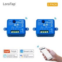 스마트 라이프 Tuya 와이파이 스위치 라이트 App 원격 제어 타이머 DIY 홈 오토메이션 Domotica 릴레이 모듈 Google 홈 알렉사와 함께 작동|스위치|, 2 PACK, 1개, CN