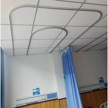L형 곡선형 간이 커튼 레일 병원 커튼 병원 가림막 U형 레일 칸막이 라운드