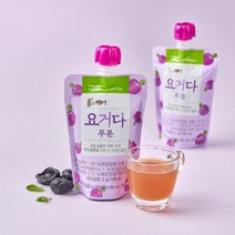 풀무원 디자인밀 요거다 푸룬주스 100ml x 40팩, 단품