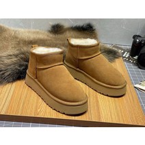 여성 겨울 어그 헌터 스노우 패딩 털 앵클 방한 여성용 부츠 겨울용 솔리드 컬러 미끄럼 방지 벨벳 및 젊은