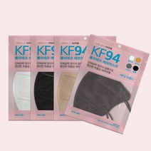 폴리테크 폴리에코 숨쉬기편한 4가지 색상 대형 KF94 새부리형 마스크, 1개입, 100개, 베이지
