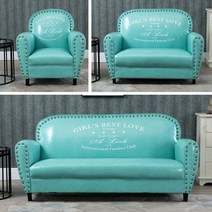 엔틱 소파 거실 명품 카페 싱글 디자인 1인, 2.35x73x85, 하늘801-3