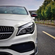 벤츠 사이드미러 커버 카본 악세사리 용품 E C S 클래스 GLC CLA CLS GLE, B타입 포인트없음 카본 블랙