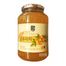 꿀유자차 1kg 유자생과 유자청 사양 벌꿀 겨울차 따뜻한차 에이드 유자잼 숙취음료 꿀물 숙취해소음료, 본상품선택