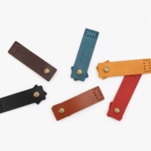 바이핸즈 가방부자재 똑딱 가죽 사시꼬미 9cm 14종, 통가죽 탄