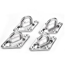 스텐 스테인리스 벽 선쉐이드 고정 후크 고리 다이아몬드 패드아이, M5 패드아이