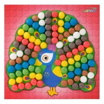 교육용품- 플레이콘 모자이크 공작새, 단품