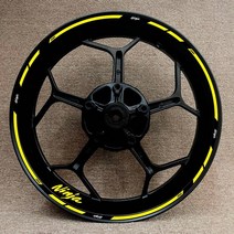 가와사키 오토바이 17 인치 휠 허브 데칼 장식 로고 닌자 125 250 300 400 650 zx-6r 10r 14r 림 반사 스티커, 22-닌자