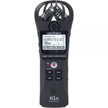 줌 Zoom H1n 휴대용 녹음기 476241, Black, Black