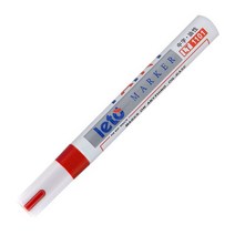 자동차 셀프도색 휠 부분도색 LT1101 화이트 타이어 페인트 마커 펜 방수 영구 바이크 오토바이 트레드용 고무 금속, [03] 빨간