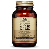 솔가 베지테리안 CoQ-10 120mg 글루텐 프리 무설탕 베지터블 캡슐, 60개입, 1개