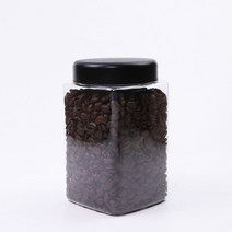 올담사각 L700 페트병 100개 견과류 원형 슬라임 플라스틱 쿠키통 보관 용기, 올담조미료 검정(소)검정