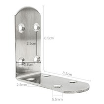 스텐 ㄱ자꺽쇠 대형 85X38MM 코너철 연결 보강철물