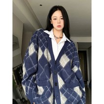 오피스룩 코디 김나영 제니 타탄 라운드 깅엄 김희선 배다빈 옷 아가일 니트 가디건 하이틴